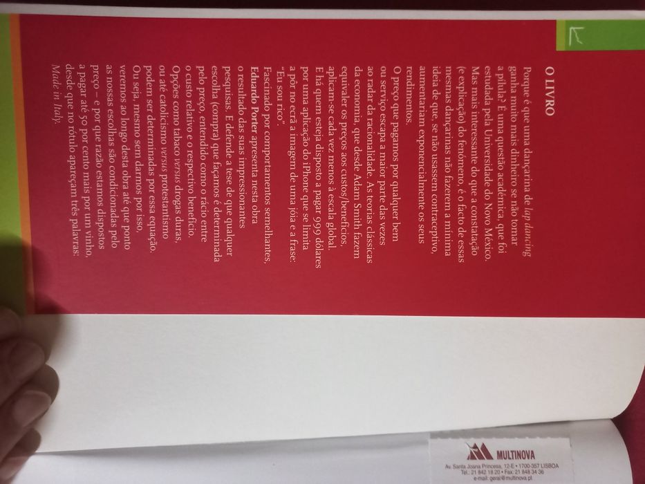 TUDO TEM UM PREÇO de Eduardo Porter