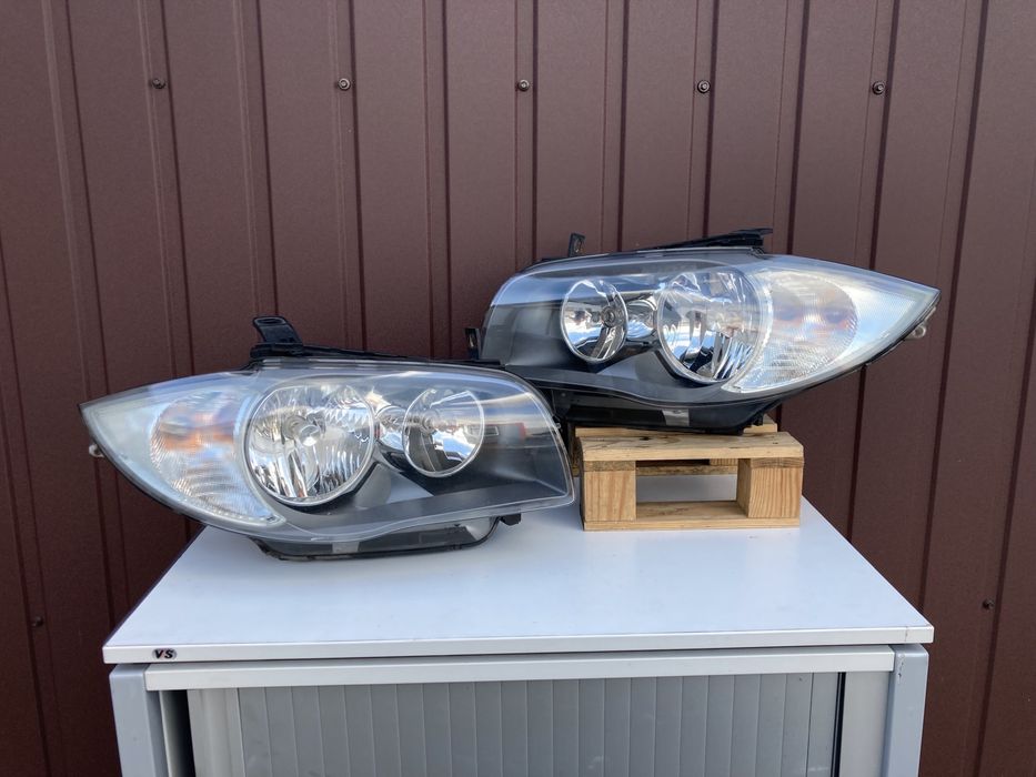 BMW E87 E81 KOMPLET LAMP reflektorów przednich lampa lewa prawa LCI