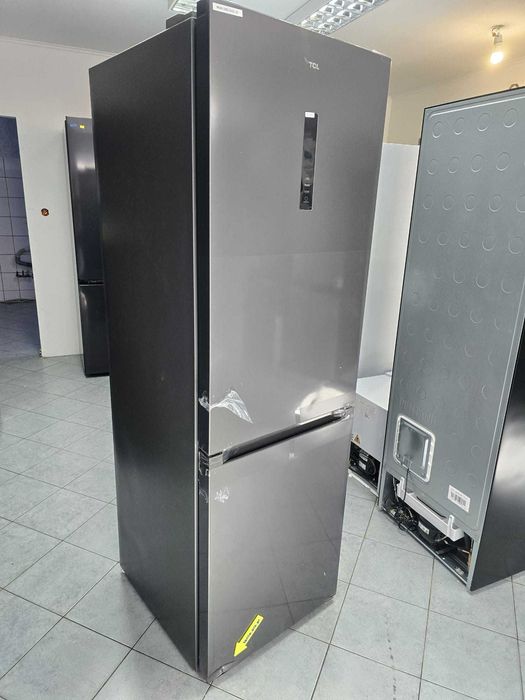 OUTLET nowa Lodówka NoFrost TCL RP340BSD0 185 cm Czarna gwar 2 lata X1