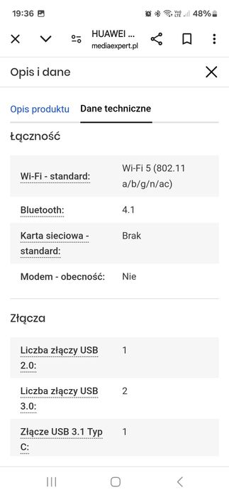 Huawei Matebook d15 15,6 R5 3500u