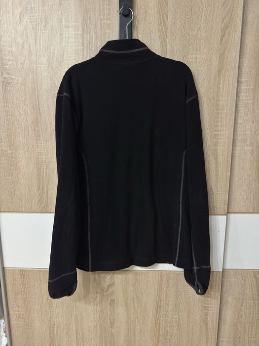 Bluza Asnes L 29% wool rozsuwany ZIP up Czarny polarowy