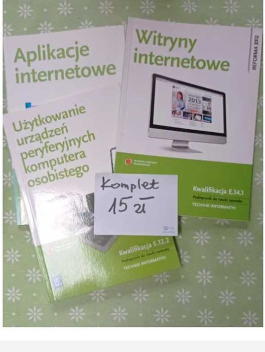 Sprzedam Zestaw książek do zawodu technik informatyk/programista