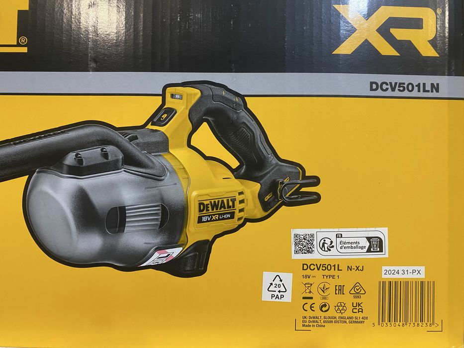 Пилосос акумуляторний DeWALT DCV501LN девальт нові