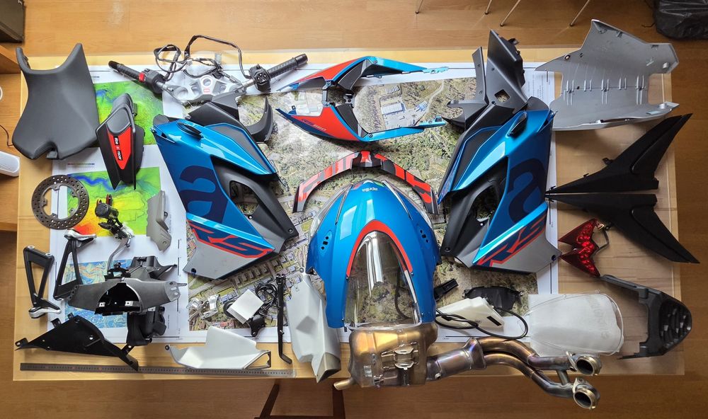 Carenagens e Peças Aprilia RS660 ano 2025