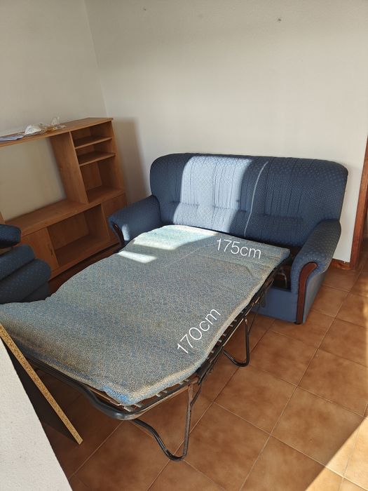 Conjunto Sofa (cama) + 2 cadeirões