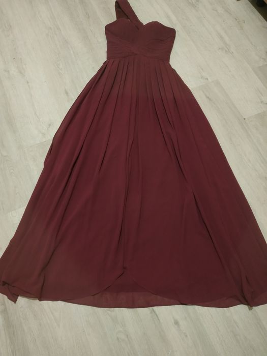 Сукня на випуск святкова урочиста бургунді