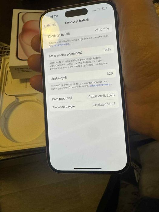 Iphone 15 Pink 128gb Stan idealny