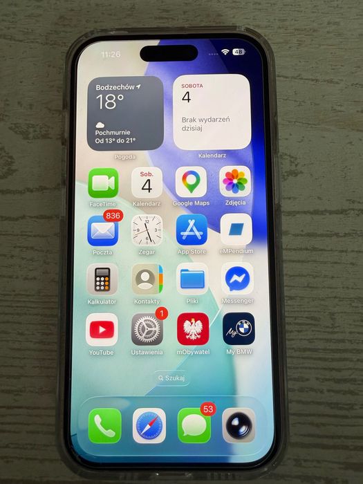 Iphone 15 różowy jak nowy