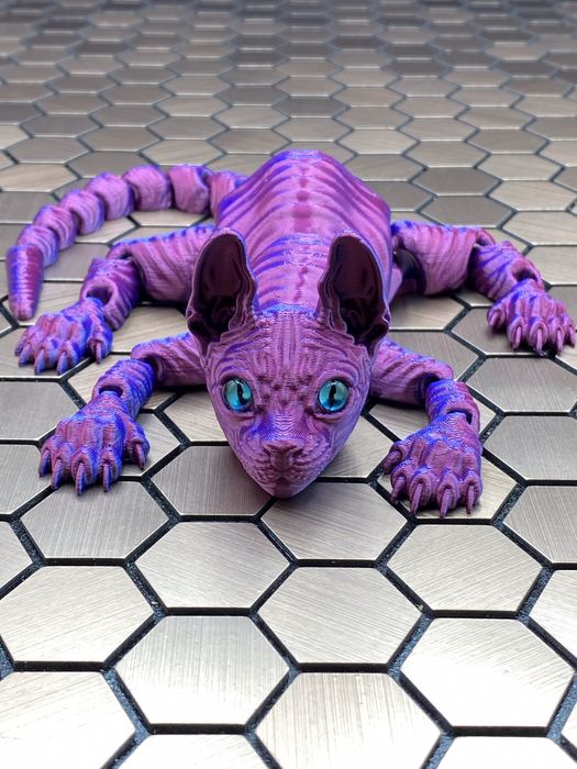 Рухлива 3D іграшка кіт Сфінкс 30 см. Подарунок