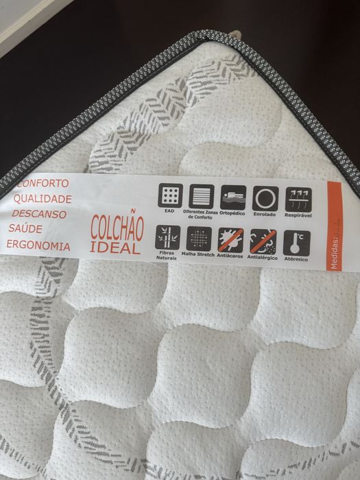 Colchão 2m x 2m, novo, firme