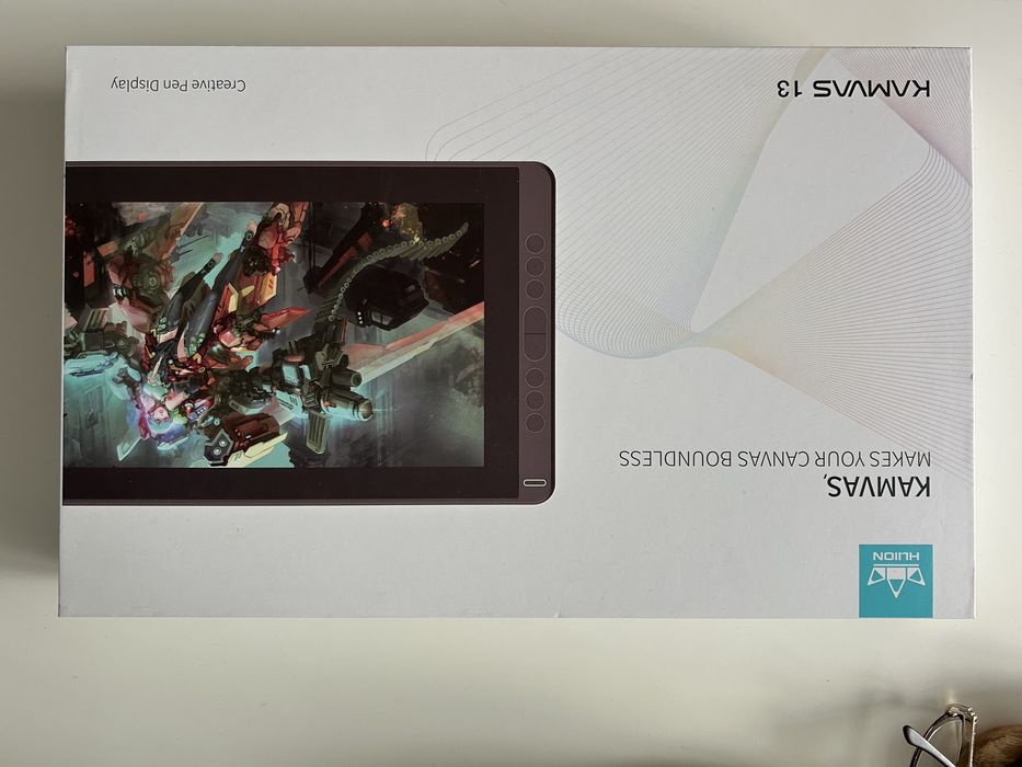 Tablet graficzny Huion Kamvas 13 Black 13,3 cala Adobe Photoshop Lightroom Sketchbook Nowy Grafika Architektura Rysunek