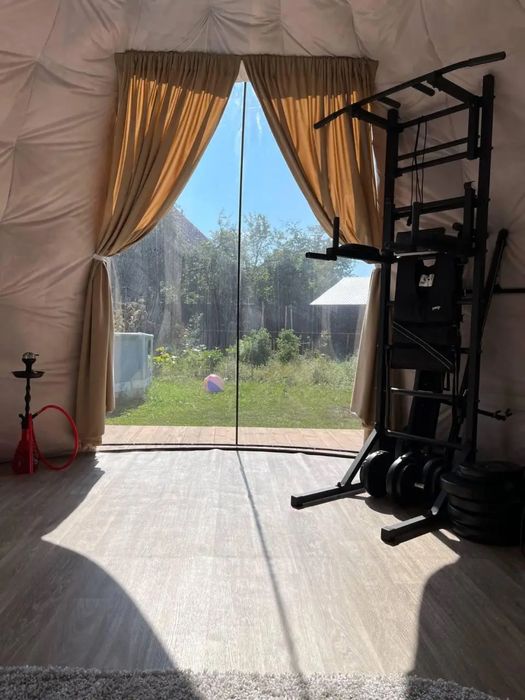 Глемпінг, намет, геокупол, сфера, діаметр 5м., висота 3.2 метри