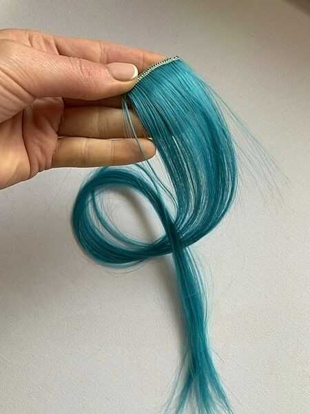 Набор 3 шт Пряди волос на заколках , тресс для наращивания, канекалон