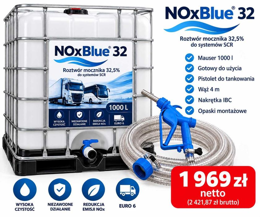 NOxBlue 32 Mauser 1000 l z pistoletem + DOSTAWA– jak AdBlue