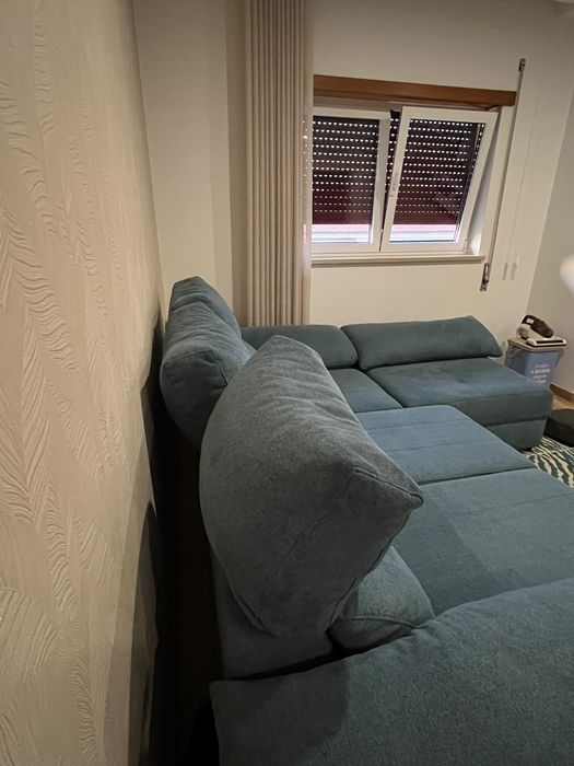 Sofá 3 lugares com chaise longue