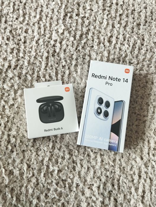 Smartphone Xiaomi Redmi Note 14 Pro + Capa + Earphones Buds 6 Novo