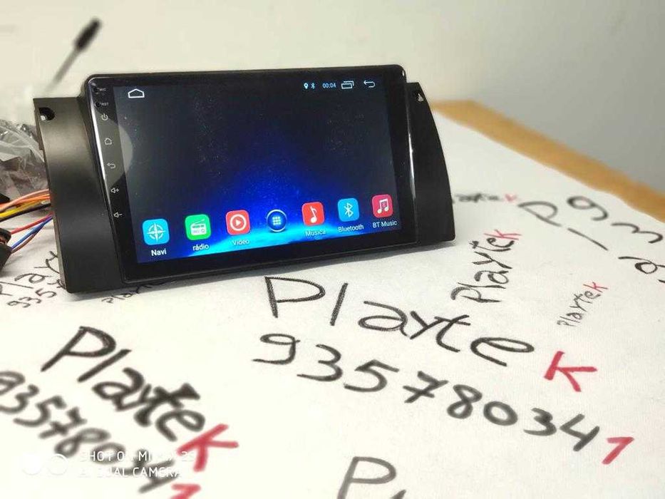 Rádio BMW E39 Android 13 WiFi GPS Novo com Garantia Ecrã 9 Polegadas