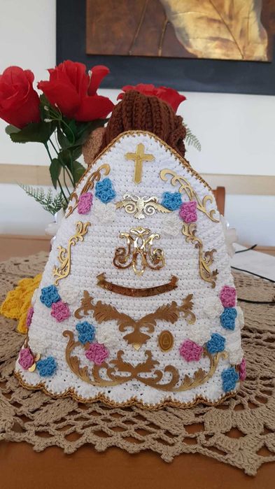 Santinha Amigurumi -Nossa Senhora de Nazaré