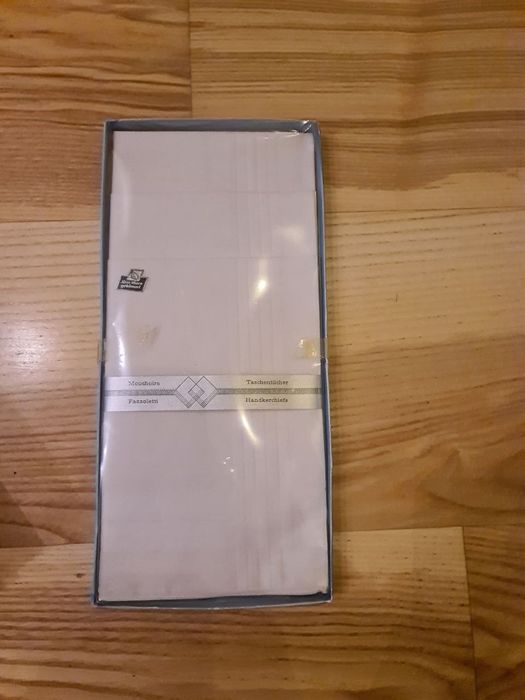 Носові хустинки для чоловіків (класичні) німецького виробництва. Набір