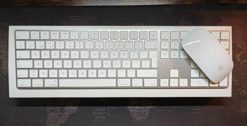 Teclado e Rato Apple wireless c/ numpad