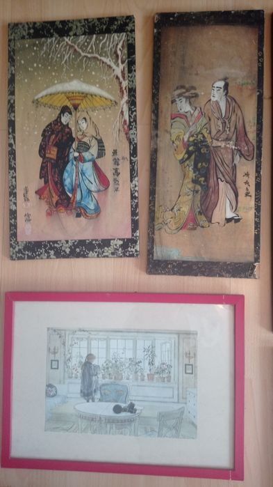 Картина винтаж СССР Канада Япония Европа  Нифертити,