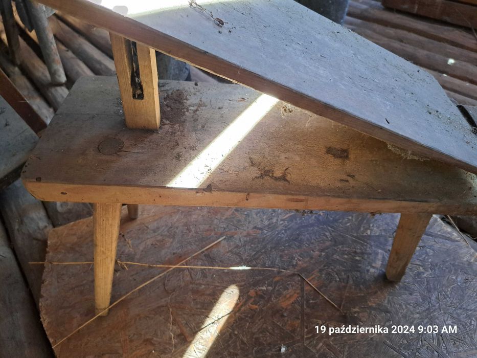 Drewniana prasa do wygniatania sera