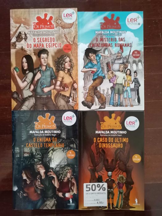 Lote de livros os primos/cão espião/Jack Sparrow/Phineas e Ferb