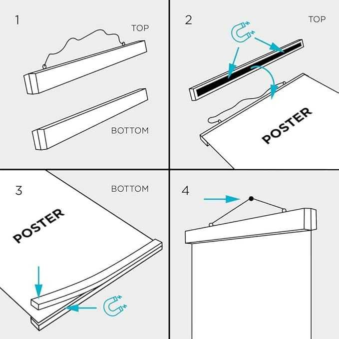 Grupo Erik  listwa na plakat  paski szyna na zdjęcia ramka szer.61 cm