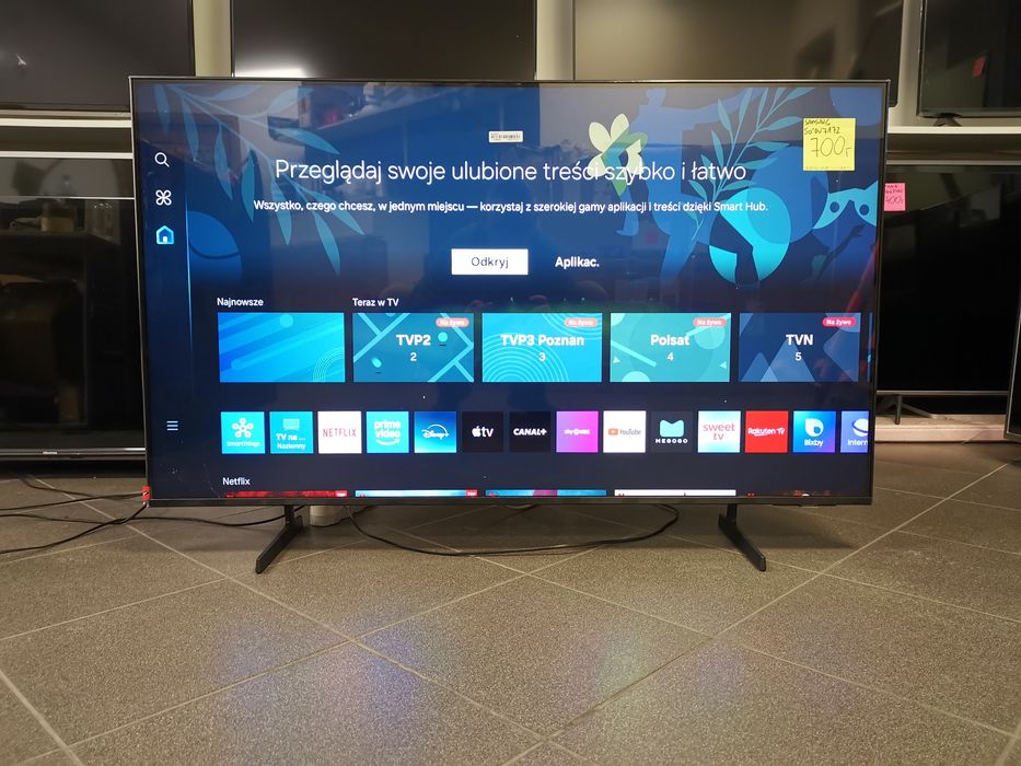 Samsung 50 cali 4K UHD hdr Smart WiFi DVB-T2 HEVC 50DU7172 WADA