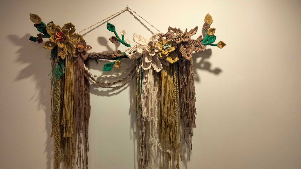 Painel em macrame