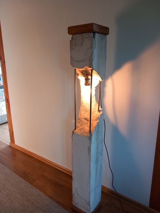 Lampa beton + stal Loft