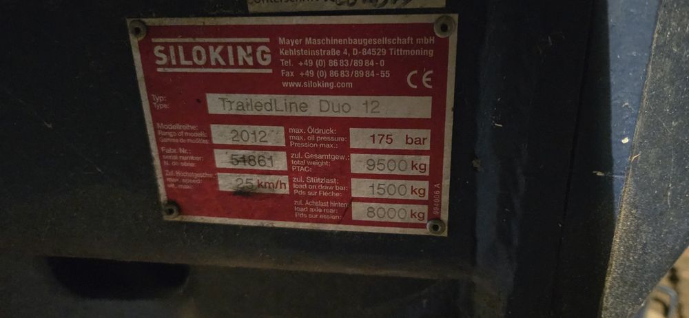 Paszowóz Siloking Trailedline Duo 12