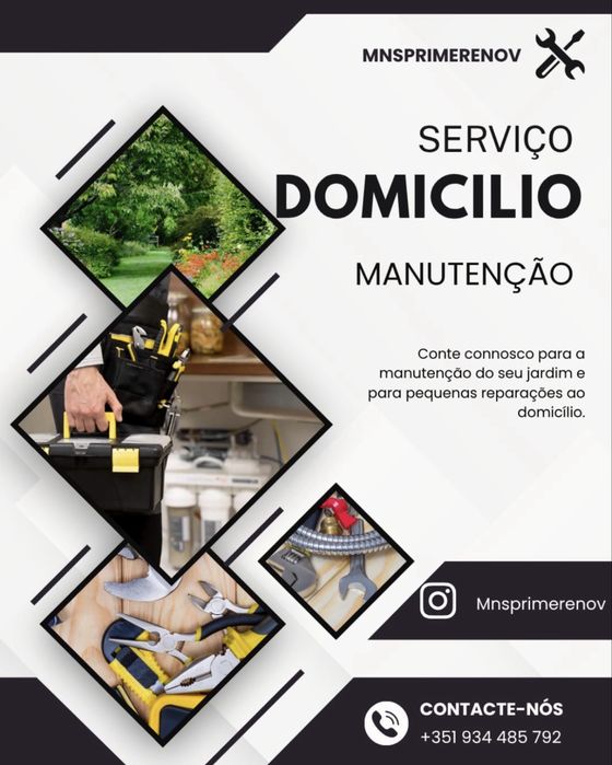 Serviço doméstico limpeza jardinage bricolage