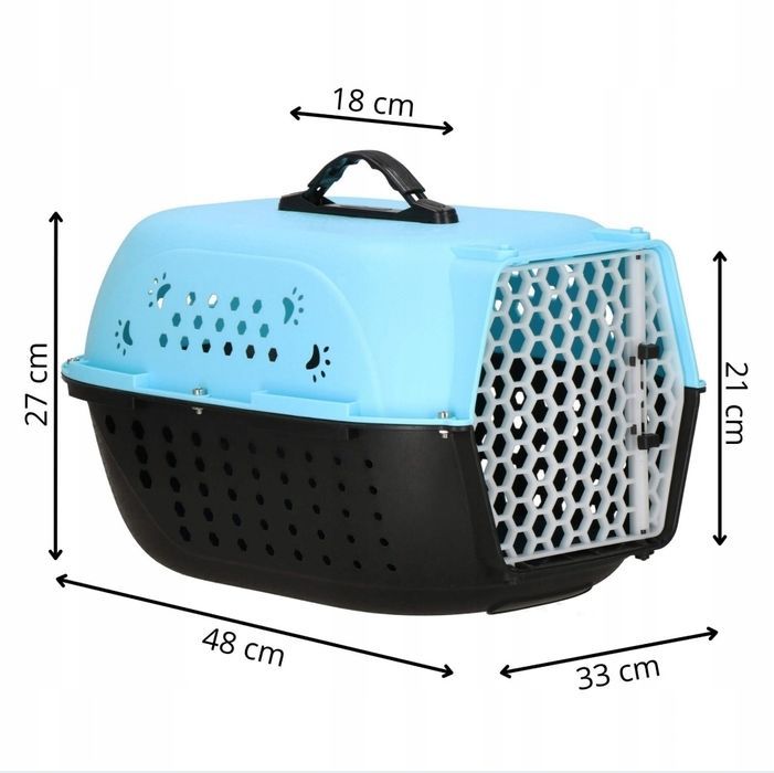 Nowy duży przenośny transporter dla kota psa