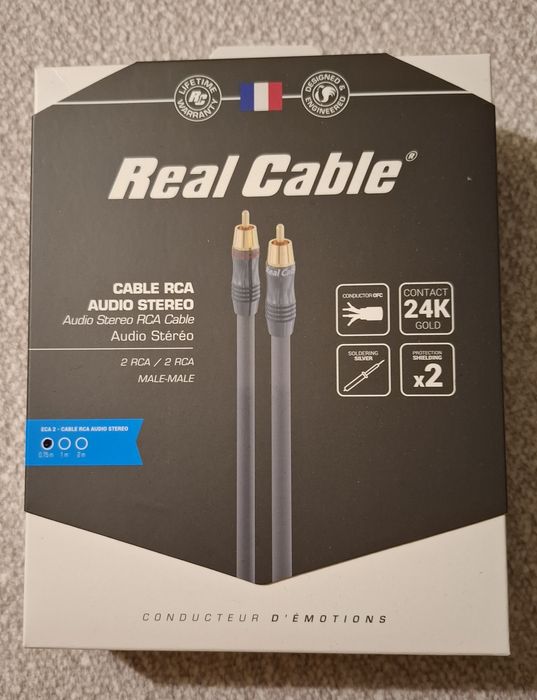 Real Cable ECA2 RCA 0.75m.
