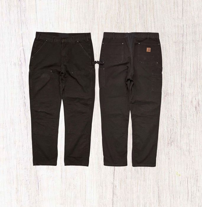 Spodnie Carhartt Double Knee Vintage Brązowe USA