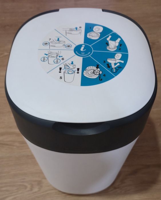 Caixote do lixo para fraldas, Twist et Click branco TOMMEE TIPPEE