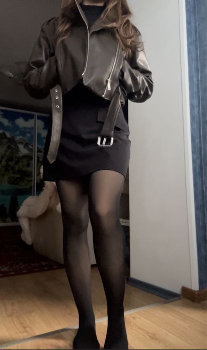 Теплі колготки на флісі з імітацією капронок(чорні) осінь-зима