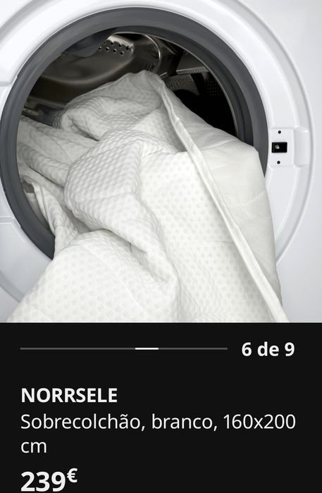 Topper Sobrecolchão Ikea Norselle 160x200 Topper