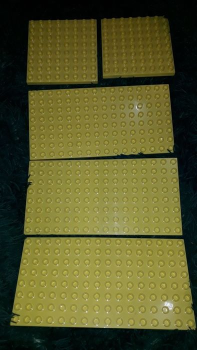 Ціна за всі пластини лего дупло 8×16, 8×8.