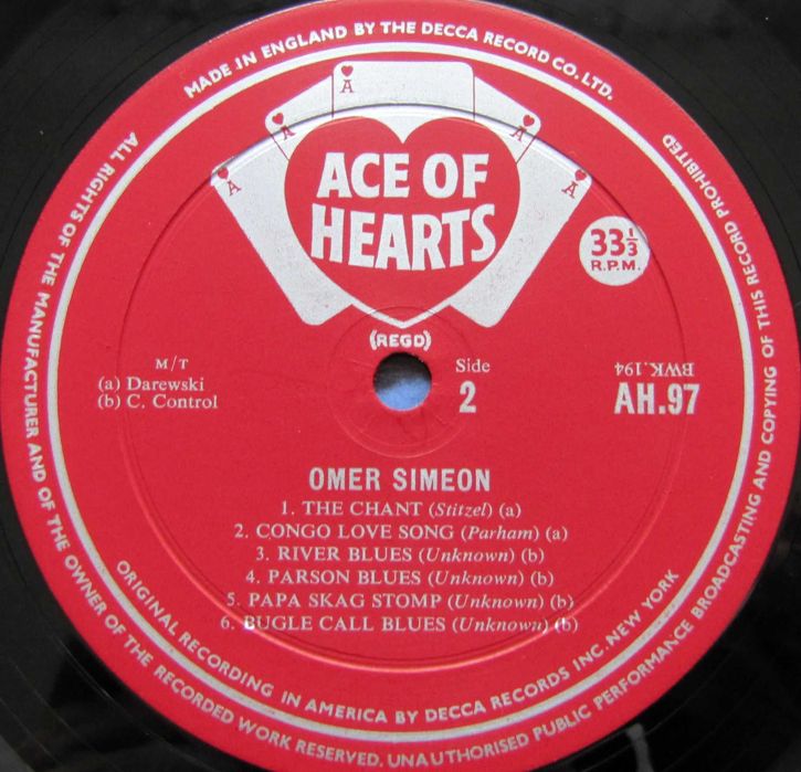 Omer Simeon - winyl -   AH.97