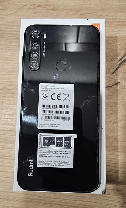 Redmi Note 8, 4/64, czarny, ładny stan, okazja