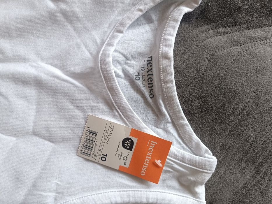 Koszulka na ramiączka biała roz 134