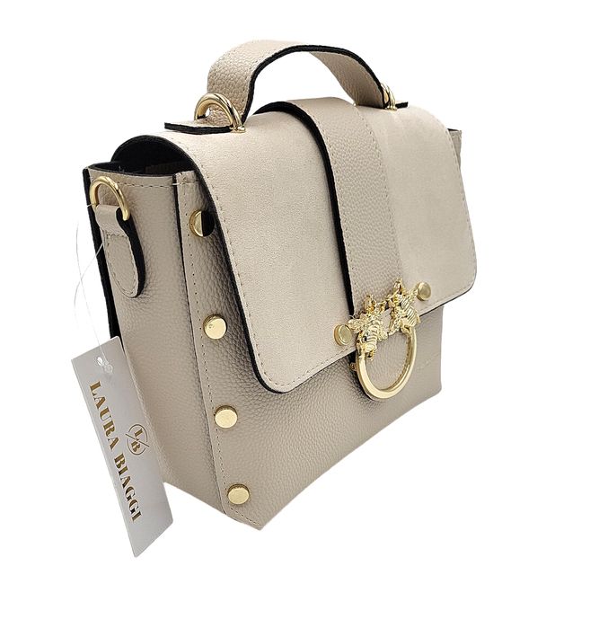 Torebka kuferek LAURA BIAGGI pszczółki beż