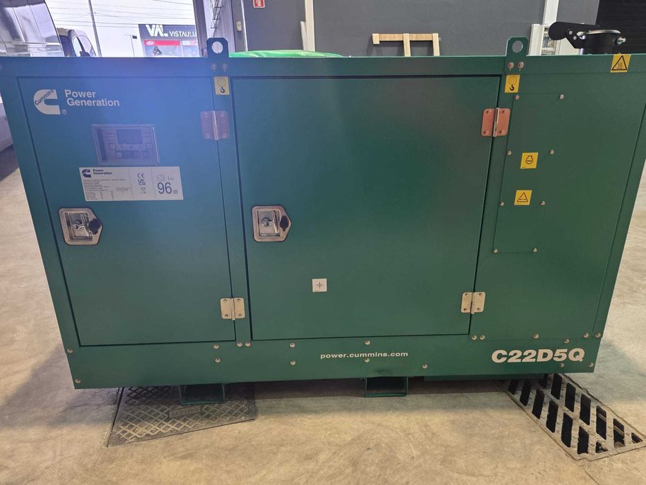 Gerador Industrial Cummins C22D5Q - 1500Rpm -  Prime 20KVA - Standby 22KVA - Novo Com garantia