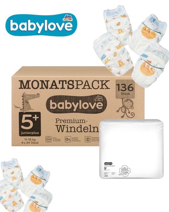 Babylove premium baby love підгузки памперси трусики 3 4 4+ 5 5+ 6 6+