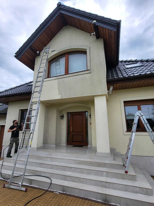 Mycie elewacji, dachów, ogrodzeń, impregnacja kostki brukowej,