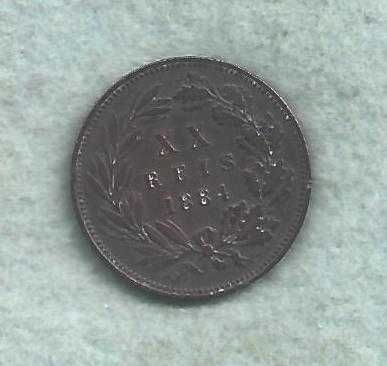 XX Reis 1884 D. Luís.