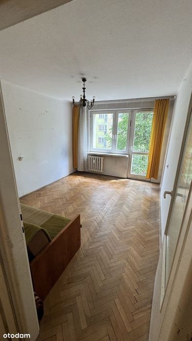 2-pokojowe mieszkanie na 1 piętrze, pełna własność z KW - do remontu