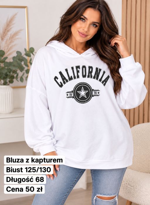 Bluza damska biust 120 z kapturem